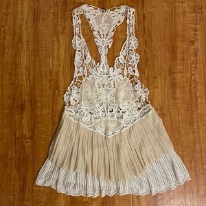 Free People Lace Crochet Coverup Dress